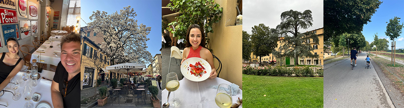 Momentos do intercâmbio em Lucca